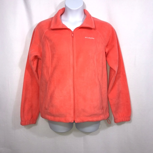 Columbia Jackets & Blazers - Columbia Orange Peach Soft Fleece Jacket XL